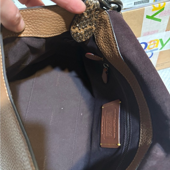 Coach May Shoulder Bag with Snakeskin Detail 4612 - Picture 11 of 13